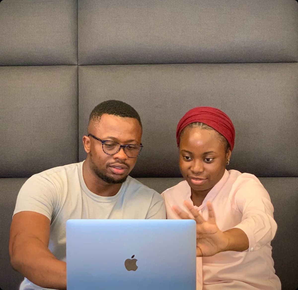 Business partners working together